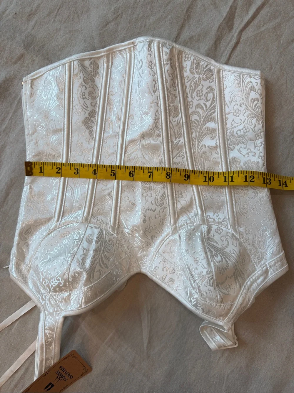 NWT White Lace Corset Top xs to small - Picture 11 of 14